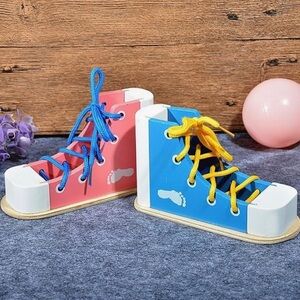 Learn to tie shoes